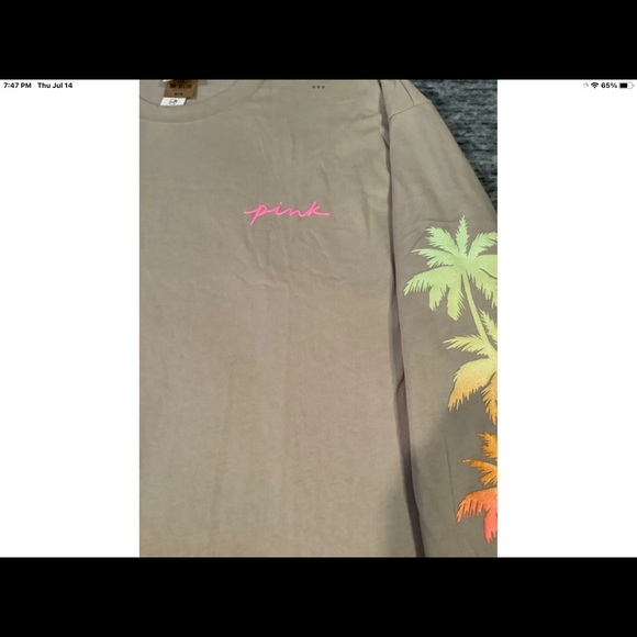 NEW VICTORIAS SECRET PINK BLING CAMPUS PULLOVER. RARE & ABSOLUTELY BEAUTIFUL - Picture 6 of 8